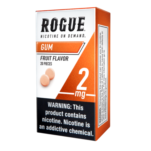 Buy Rogue Fruit Flavor 2MG Nicotine gum Online